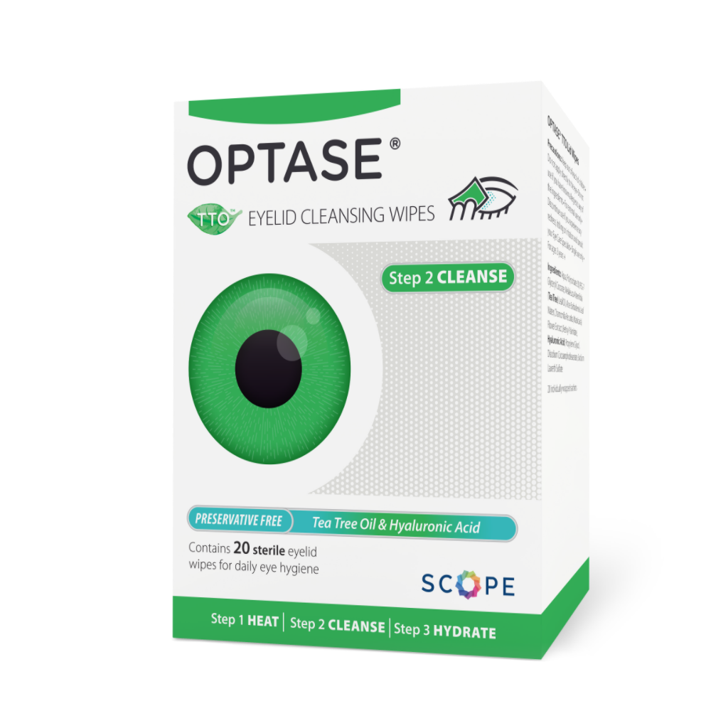 Optase TTO Lid Wipes
