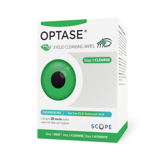 Optase TTO Lid Wipes